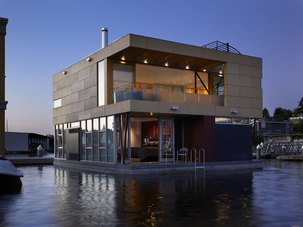 本月最佳住宅:Vandeventer + Carlander建筑事务所的Lake Union漂浮住宅