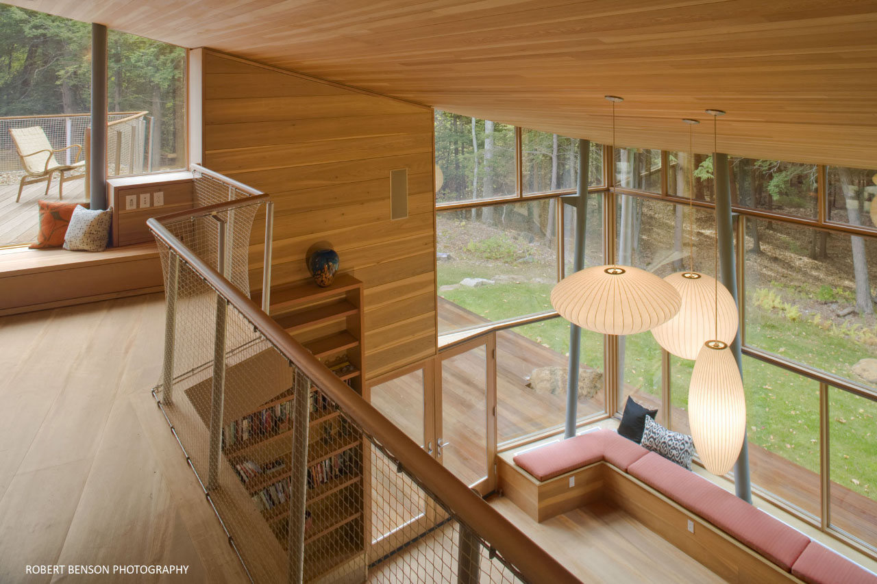 Kent House的室内阁楼，由Gray Organschi Architecture设计