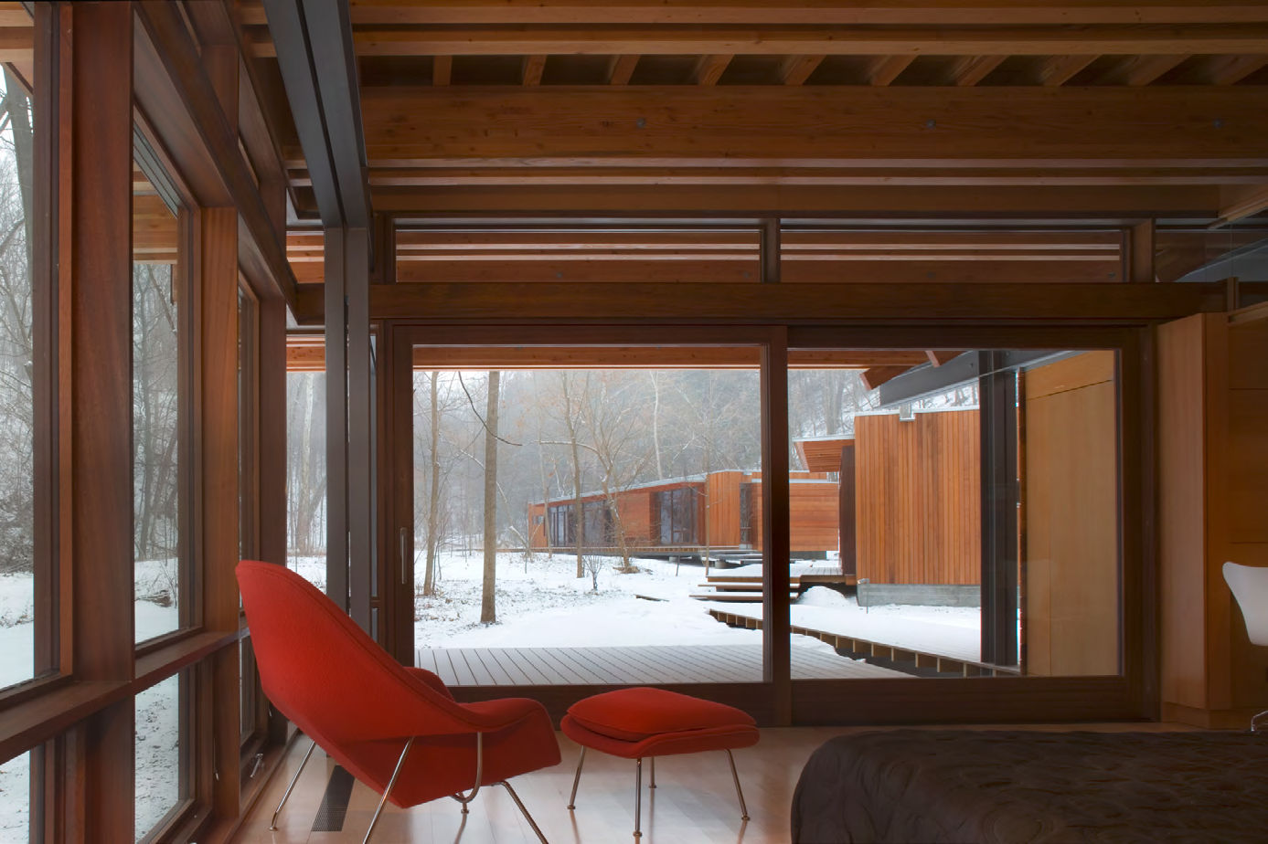Bohlin Cywinski Jackson设计的康姆斯点住宅内部