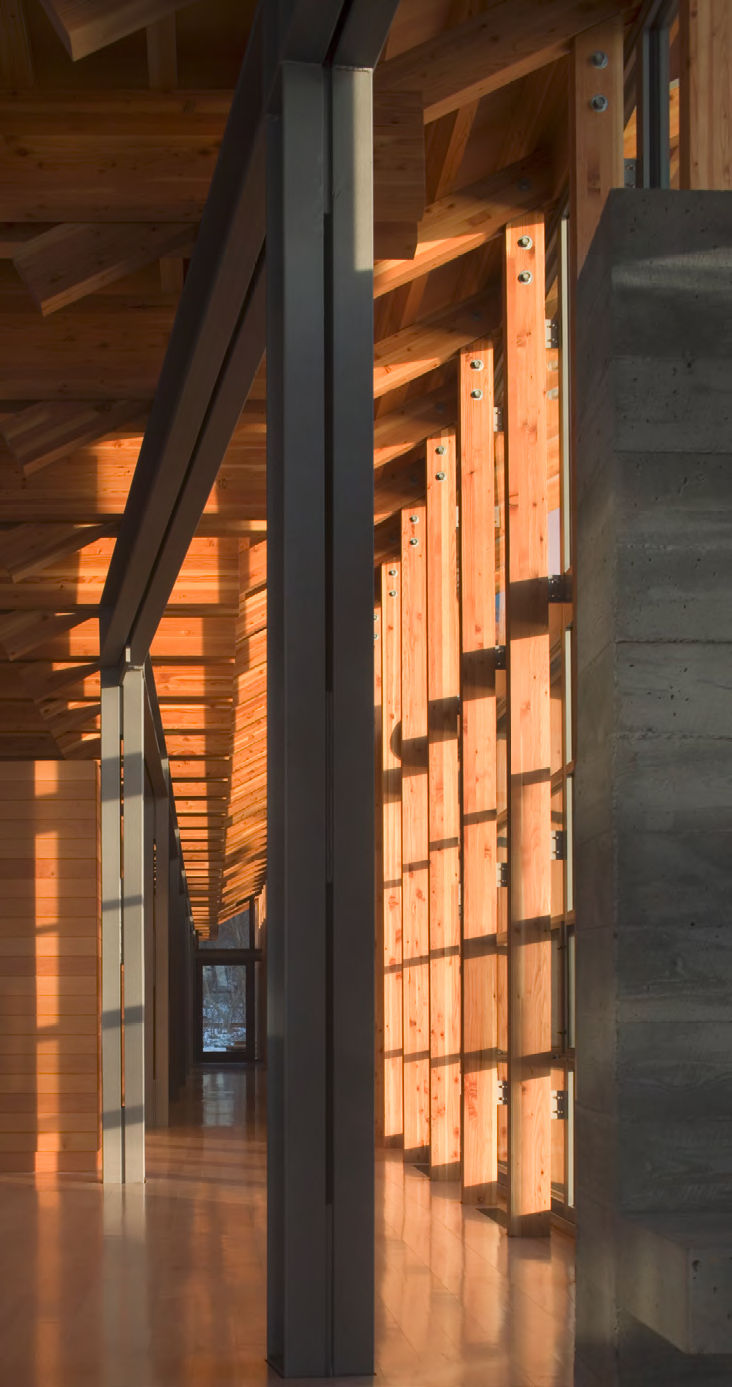 Bohlin Cywinski Jackson设计的康姆斯点住宅内部