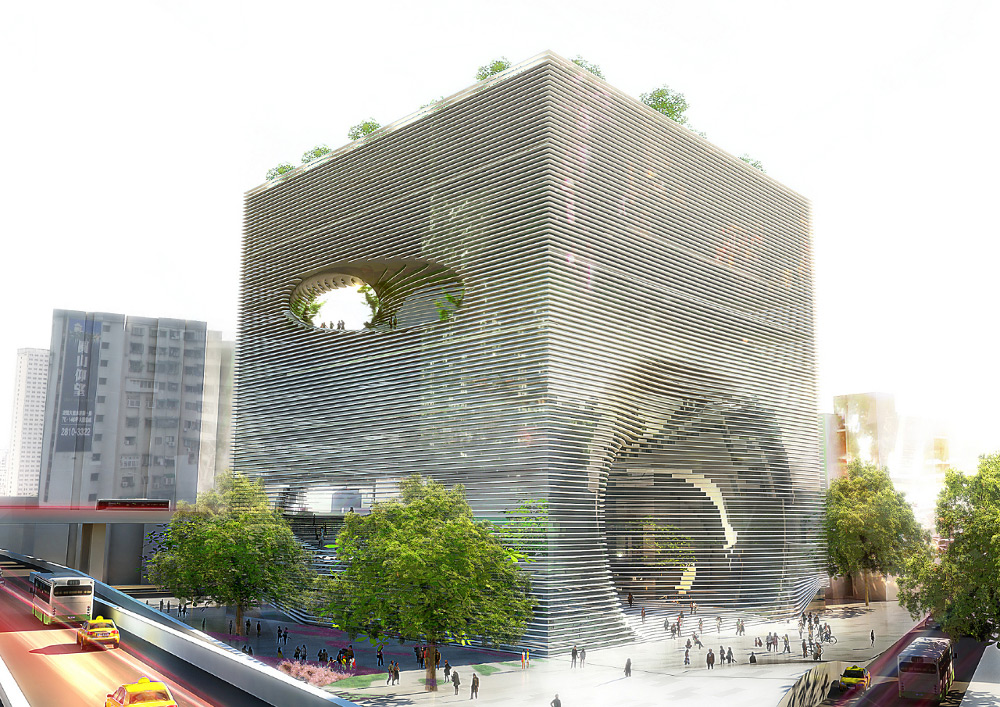 由Bjarke Ingels Group绘制的TED立方体
