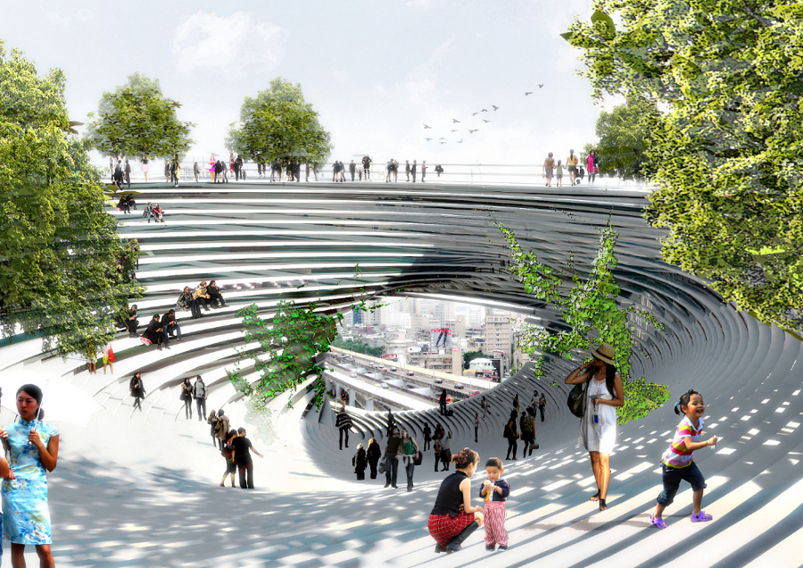 由Bjarke Ingels Group绘制的TED立方体