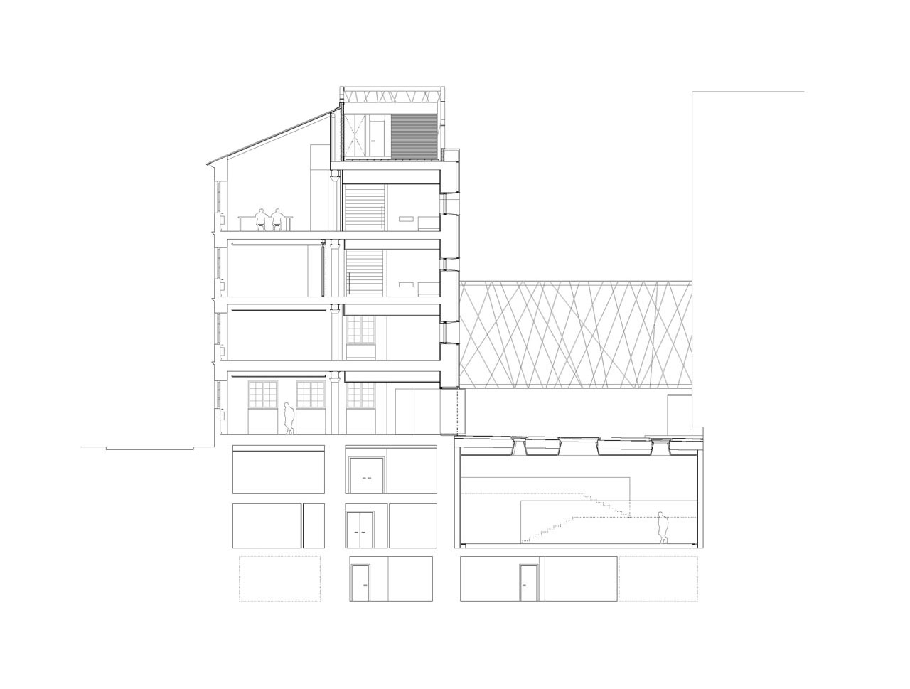 西班牙马德里ABC博物馆图纸/ Aranguren y Gallegos Architecture
