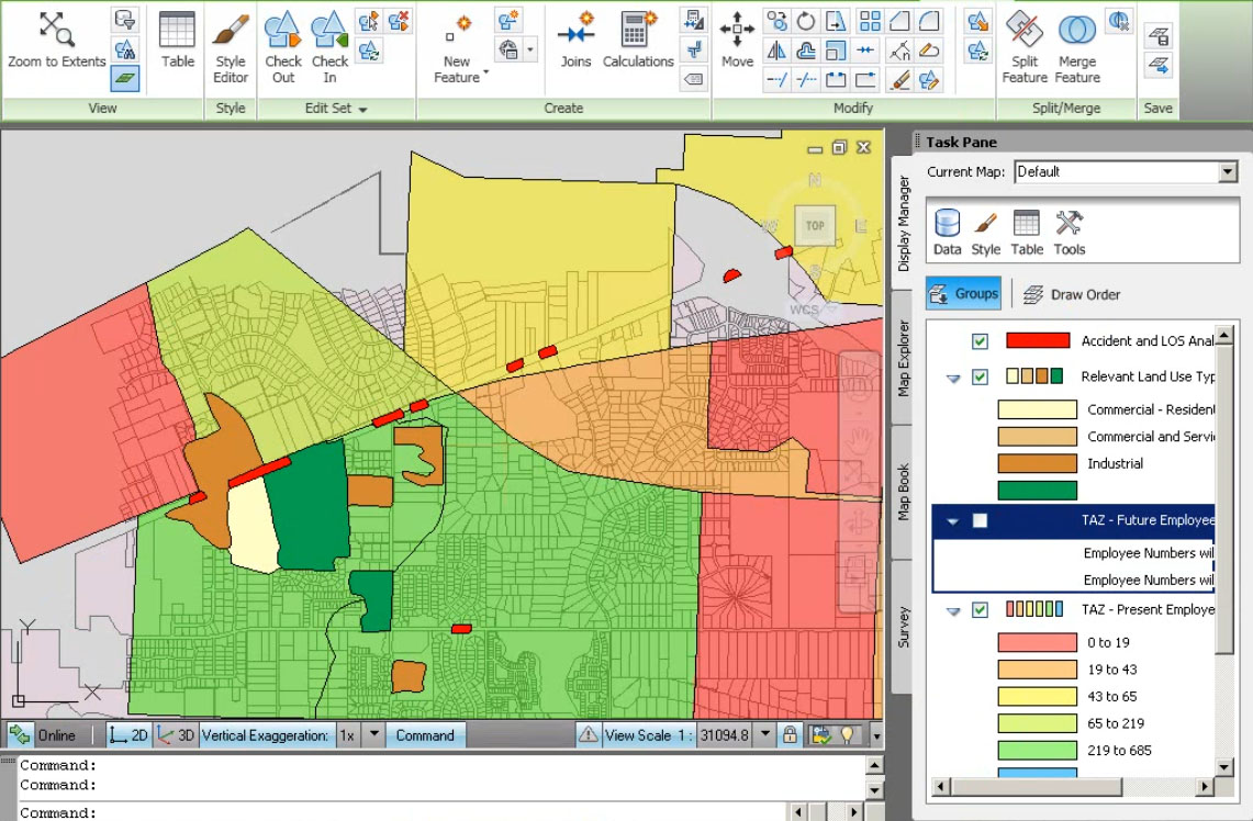 AutoCAD地图3D在Autodesk基础设施设计套件溢价