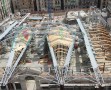 巴塞罗那的圣卡特琳娜市场建设过程|信用:Miralles Tagliabue EMBT