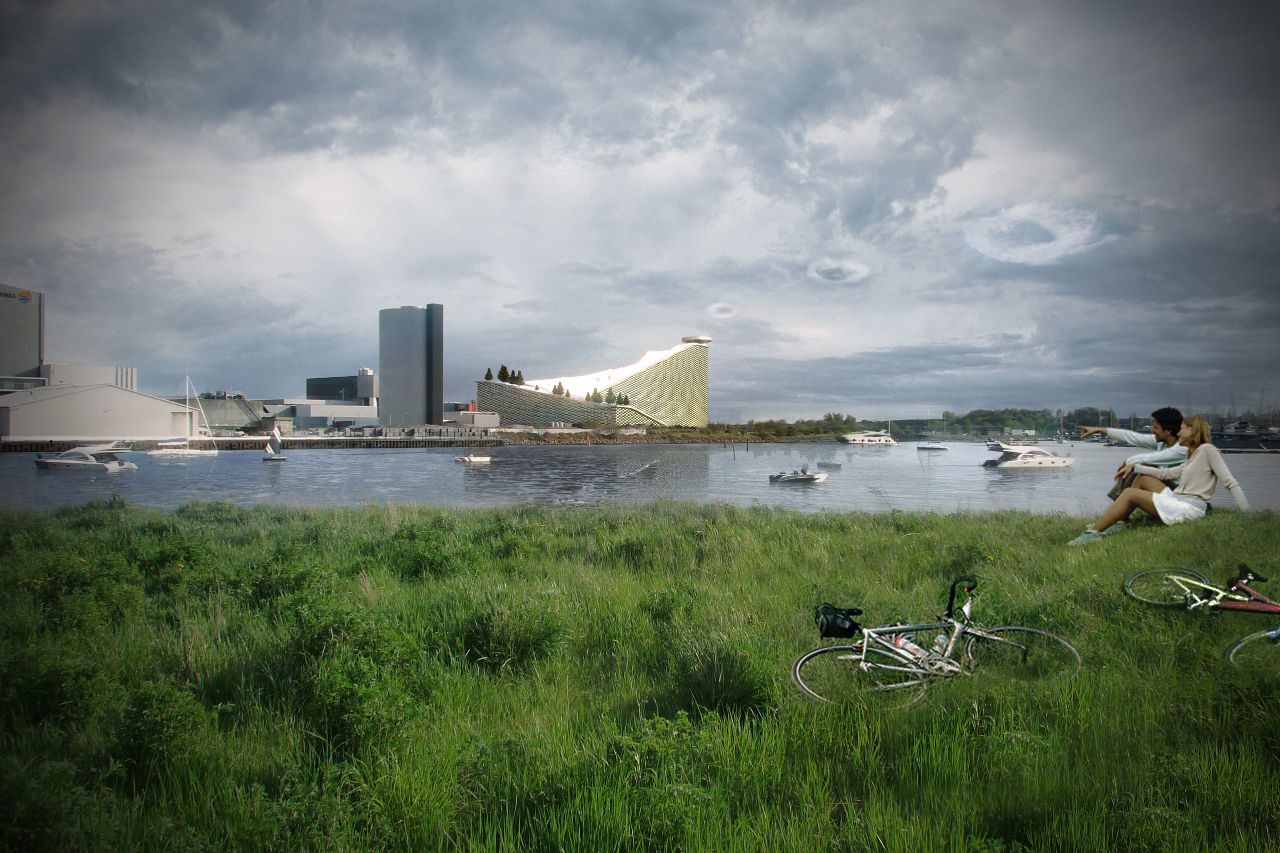由Bjarke Ingels集团(BIG)提供的哥本哈根垃圾转化能源设施