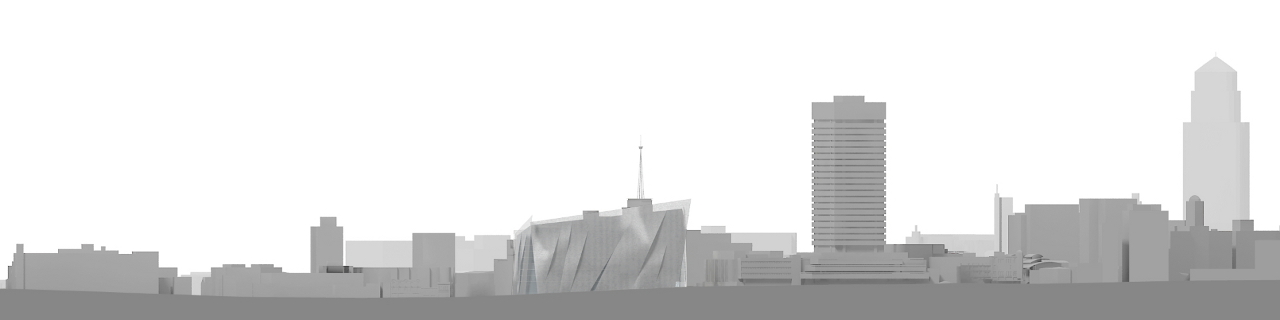 Elevation drawing of The University of Technology Sydney, Australia's Broadway Building by Denton Corker Marshall Architects