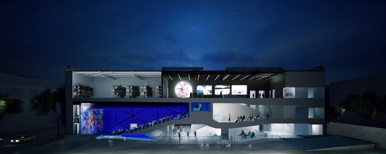 由Leeser建筑事务所设计的纽约市移动图像博物馆的渲染图