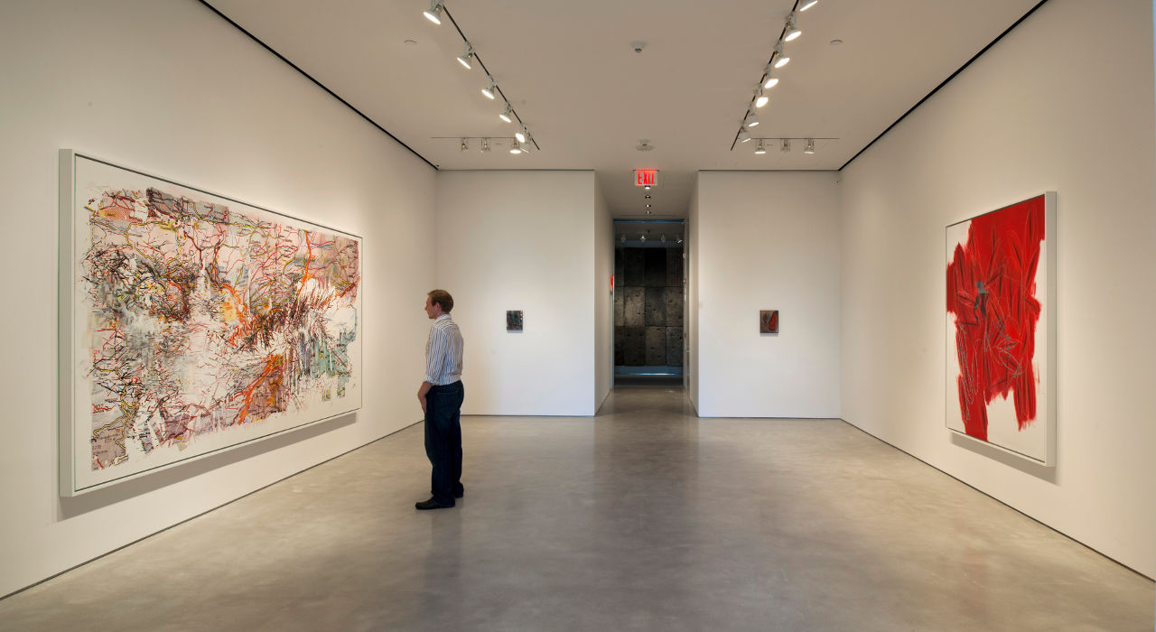 由Foster + Partners设计的纽约Sperone Westwater画廊的室内艺术展览