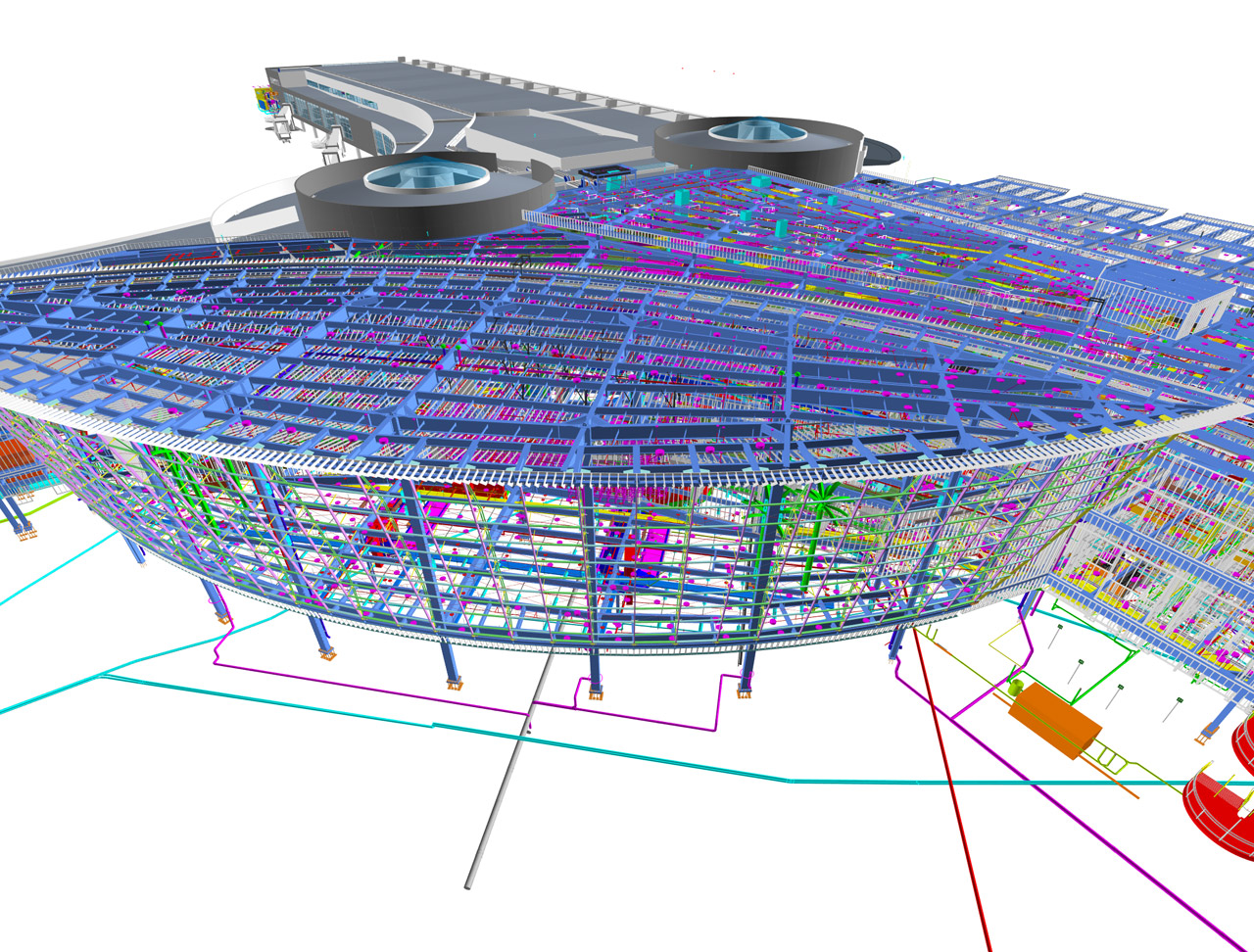 圣地亚哥国际机场2号航站楼BIM |图片由HNTB建筑公司提供