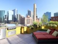由Lake Forest Landscape Architect Chicago Green Design Inc .设计的DIY归档花盆现代露台