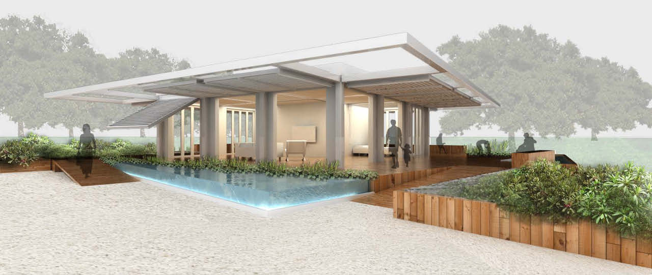 佛罗里达国际大学2011年太阳能十项全能参赛表演【D】ance House rendering