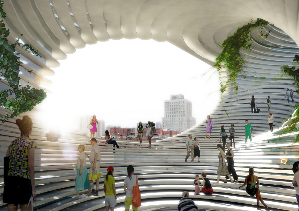 由Bjarke Ingels Group绘制的TED多维数据集