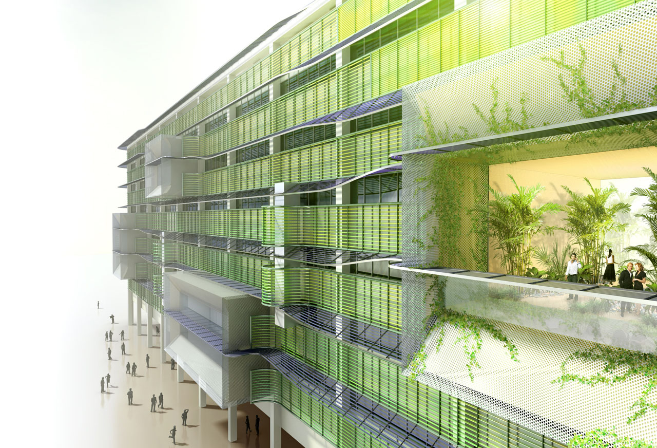 HOK的Process Zero概念建筑外立面详图绘制