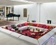 Eero Saarinen 's Miller House |来源:印第安纳州哥伦布市的Miller House and Garden，由印第安纳波利斯艺术博物馆提供。