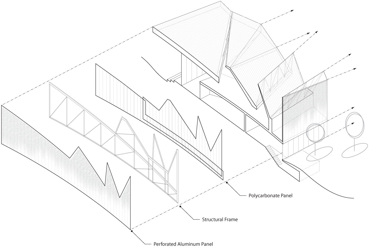 Brooks + Scarpa Architects的研究和技术创新仓库仓库图纸