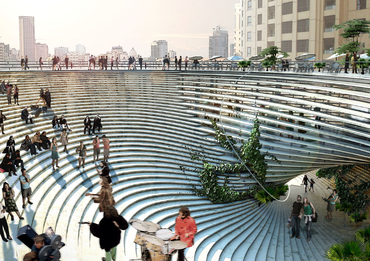 Bjarke Ingels集团为台湾台北的技术、娱乐和知识(TEK)中心(大)效果图