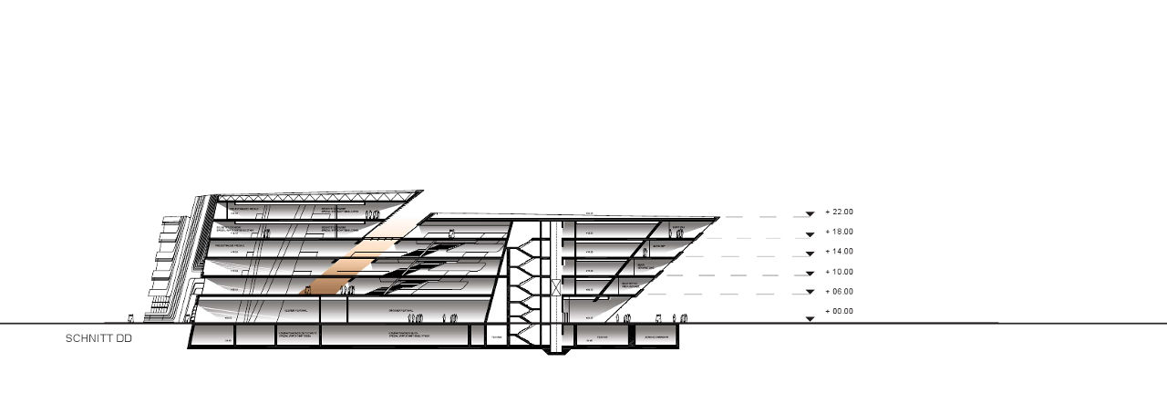 扎哈·哈迪德(Zaha Hadid)为奥地利维也纳经济与商业大学设计的图书馆和学习中心
